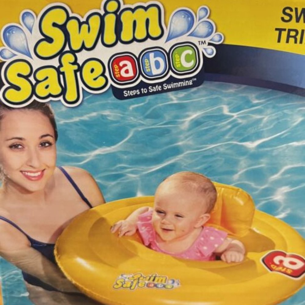 Bestway Swim Safe Triple Ring Baby Swim Training Pool Baby Seat Step A 0-1 Yr .